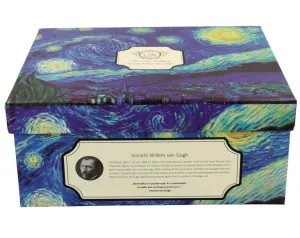 Duo Súprava šálok s podšálkou espresso Van Gogh STARRY NIGHT 2 ks 90 ml modrá