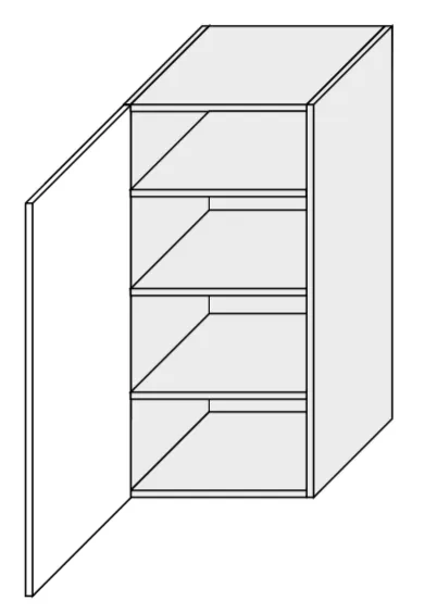 ArtExt Kuchynská skrinka horná, W4/40 Quantum Farba korpusu: Grey