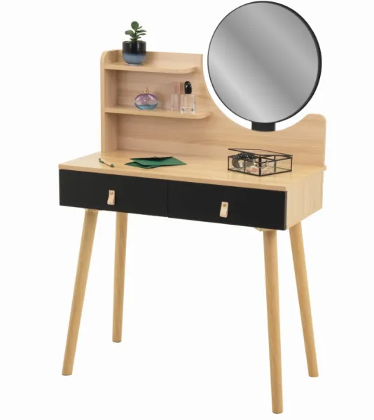 ArtJum Toaletný stolík SCANDI 2 čierna | CM-324312