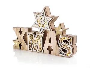 Weltbild LED dřevěný nápis Xmas