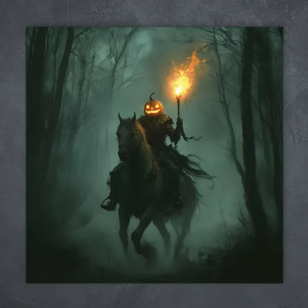 Halloween obraz - Bezhlavý jazdec