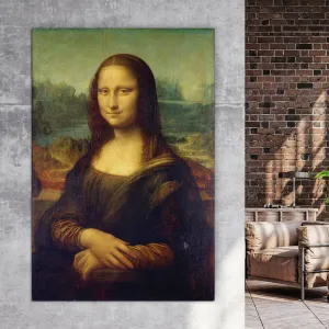 Drevená reprodukcia obrazu - Mona Lisa