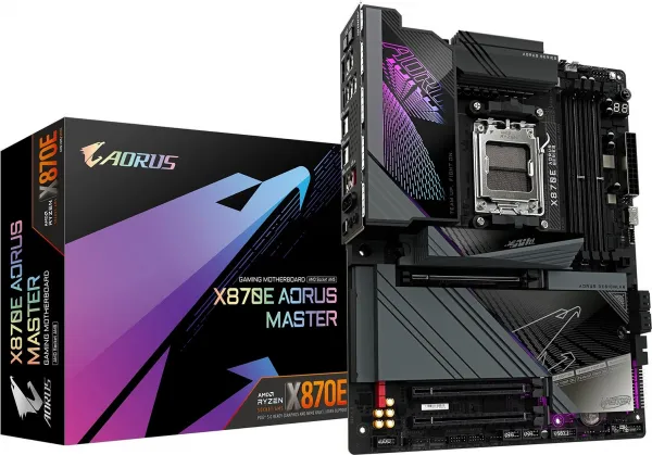 GIGABYTE MB Sc AM5 X870E AORUS MASTER, AMD X870, 4xDDR5, 2xHDMI, 2xThunderbolt, WiFi
