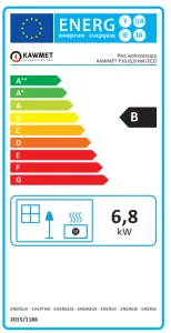 Kawmet P10 (6,8kW) ECO - liatinové kachle