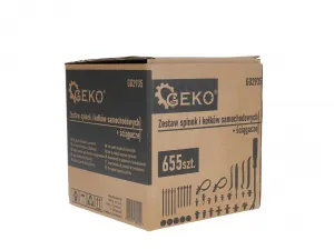 Geko Sada sponiek a automobilových kolíkov + sťahováky 655ks