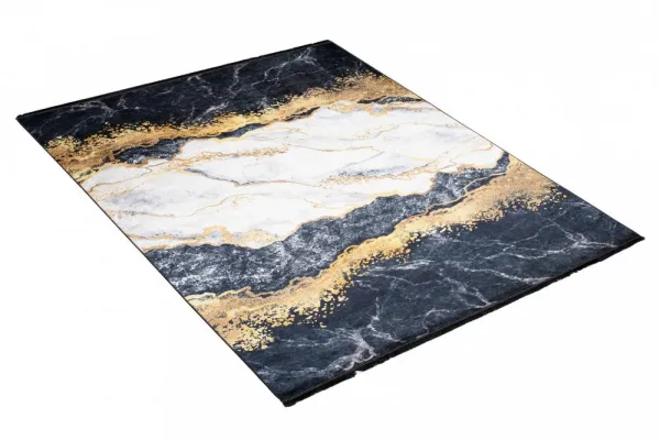 TmavýmodernýkoberecsprotišmykovouúpravouaabstraktnýmvzoromŠírka:80cm|Dĺžka:150cm56700_116016
