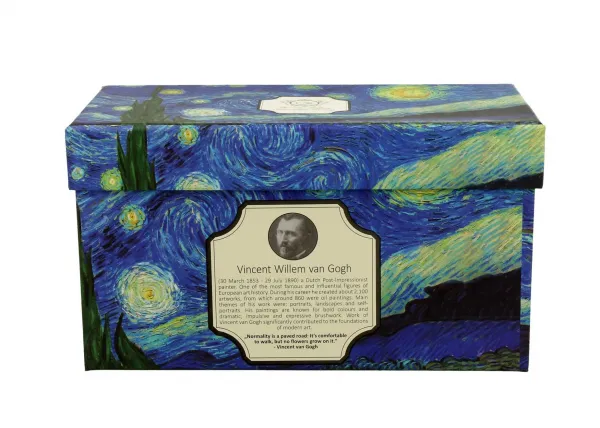 Duo Súprava 2 ks porcelánových hrnčekov Van Gogh STARRY NIGHT 350 ml modrá