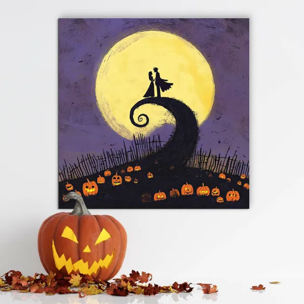 Farebný obraz - Láska na Halloween