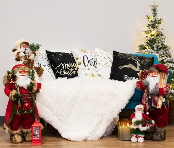 Tutumi Figúrka Santa Clausa a Mikuláša 44 cm biela