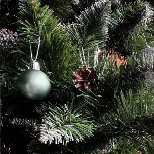 Tutumi Súprava vianočných baniek BOMBKI 34 ks zelená