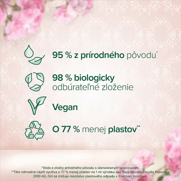 Palmolive Sensorial Escape Moroccan Rose & Peony tekuté mydlo na ruky náhradná náplň 500 ml