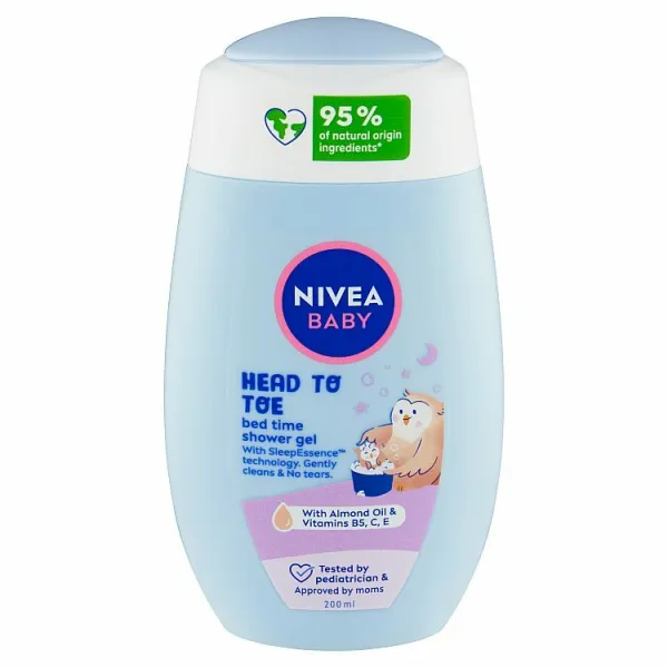 Nivea Baby Bed Time sprchovací gél pre celé telo a vlásky 200 ml