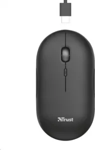 TRUST myš PUCK, bezdrôtová, USB, čierna