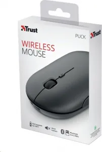 TRUST myš PUCK, bezdrôtová, USB, čierna
