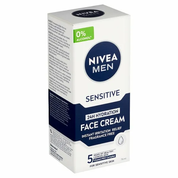 Nivea Men Sensitive hydratačný pleťový krém 75 ml