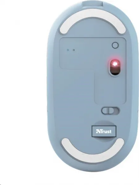 TRUST myš PUCK, bezdrôtová, USB, modrá, bluetooth