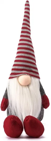 Tutumi Vianočný škriatok ELF 025 - 60 cm sivý/červený