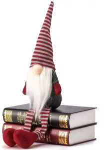 Tutumi Vianočný škriatok ELF 025 - 60 cm sivý/červený