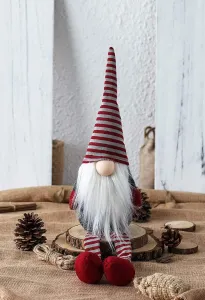 Tutumi Vianočný škriatok ELF 025 - 60 cm sivý/červený