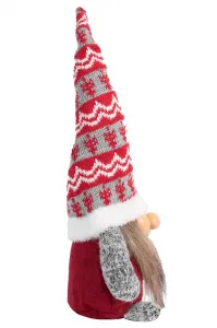 Tutumi Vianočný škriatok 066 - 30 cm sivý/červený