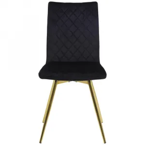 Stuhl Selena S in Schwarz/Gold