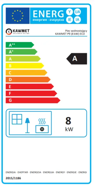 Kawmet P9 (8kW) ECO - liatinové kachle