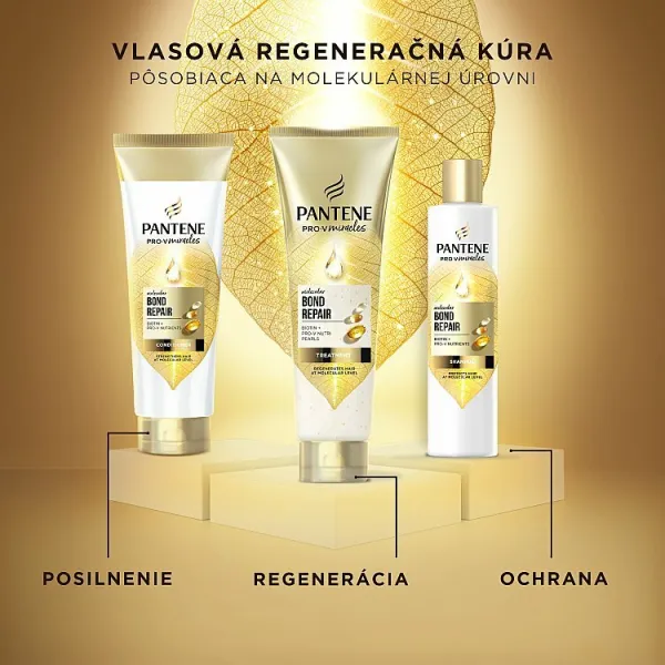 Pantene Pro-V Bond Repair posilňujúci šampón pre poškodené vlasy s biotínom 250 ml