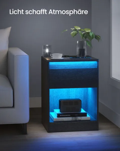 Nočný stolík s LED osvetlením LET618T22