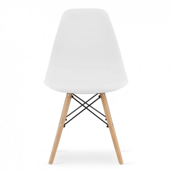 Okrúhly stolový set TODI 80cm biely + 4 stoličky OSAKA biely