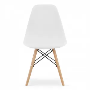 Okrúhly stolový set TODI 80cm biely + 4 stoličky OSAKA biely