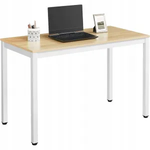 Súprava obdĺžnikový stôl TESSA 120x60 dub + 4 stoličky OSAKA biela