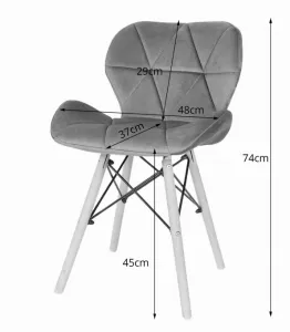 Okrúhly stolový set TODI 80cm biely + 4 stoličky LAGO námornícka modrá
