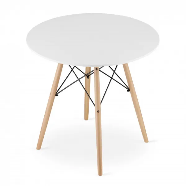Okrúhly stôl TODI 80 cm - biely 9403 20 80 00
