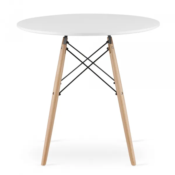 Okrúhly stôl TODI 80 cm - biely 9403 20 80 00