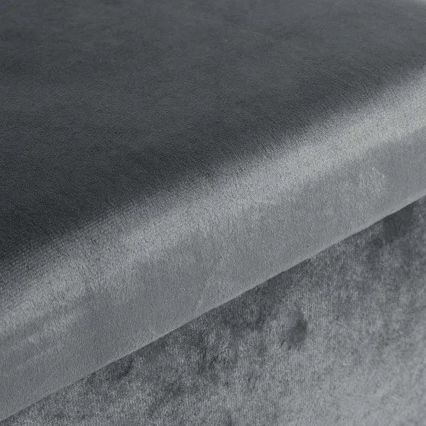 DIEGO zamatový skladací puf graphite VELVET veľkosť M