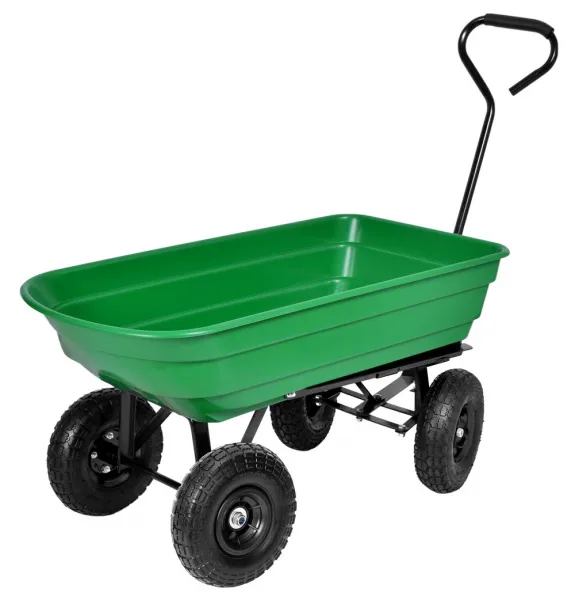 Prepravný vozík GARTEN so sklápačom zelený