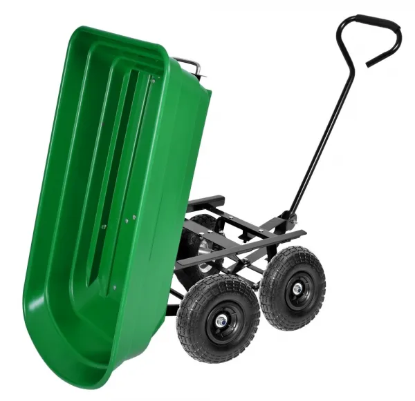Prepravný vozík GARTEN so sklápačom zelený
