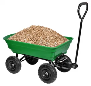Prepravný vozík GARTEN so sklápačom zelený