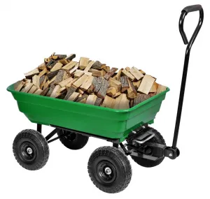 Prepravný vozík GARTEN so sklápačom zelený