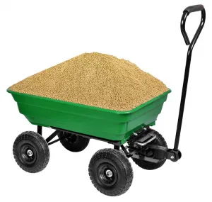 Prepravný vozík GARTEN so sklápačom zelený