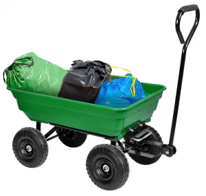Prepravný vozík GARTEN so sklápačom zelený