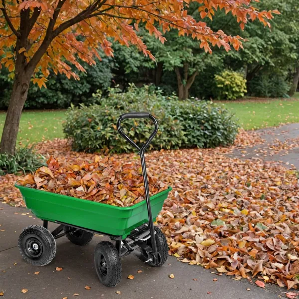 Prepravný vozík GARTEN so sklápačom zelený