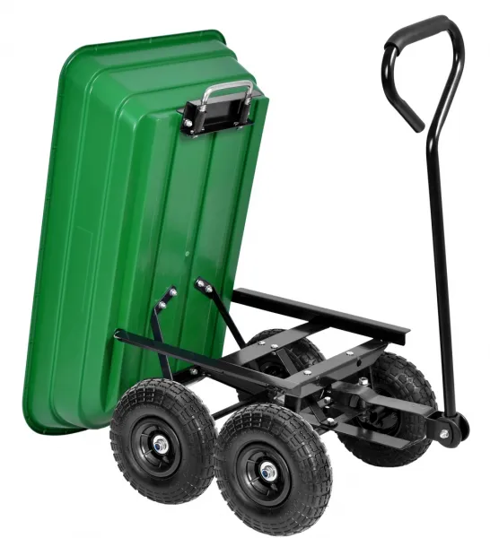 Prepravný vozík GARTEN so sklápačom zelený