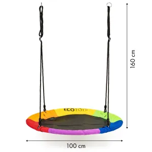 Záhradná hojdačka bocianie hniezdo 100cm Viacfarebné