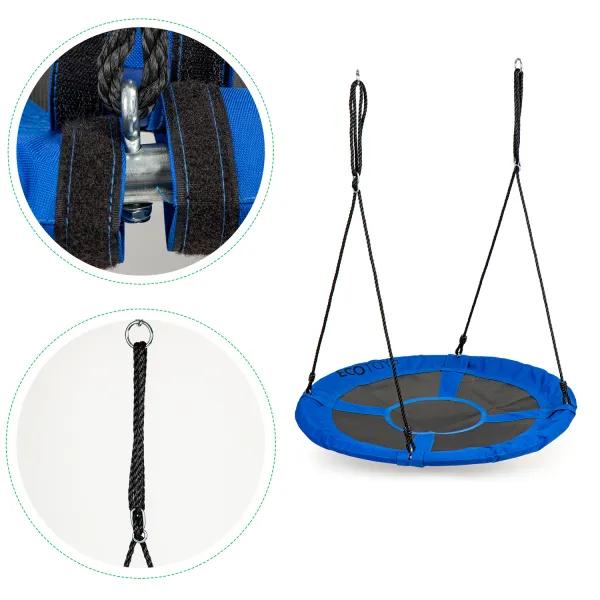Záhradná hojdačka bocianie hniezdo 100cm Modrá