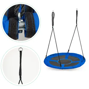 Záhradná hojdačka bocianie hniezdo 100cm Modrá