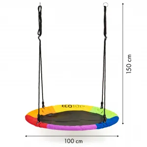 Záhradná hojdačka bocianie hniezdo 100cm Viacfarebné