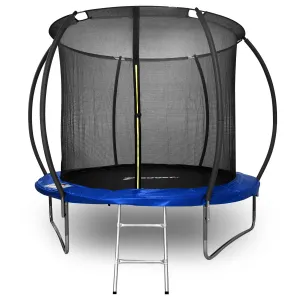 Trampolína so sieťou a rebríkom HENZEN 244 cm modrá FT 8