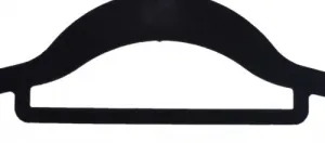 Maxi velúrové vešiaky sada 60 kusov čierne
