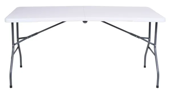Cateringový stôl RICO skladací v kufríku - 152 cm - biely